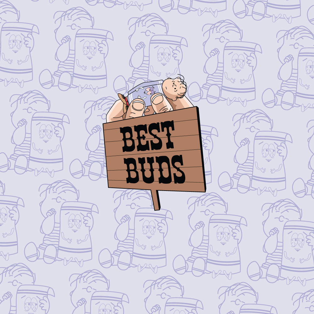 Best Buds Enamel PIn