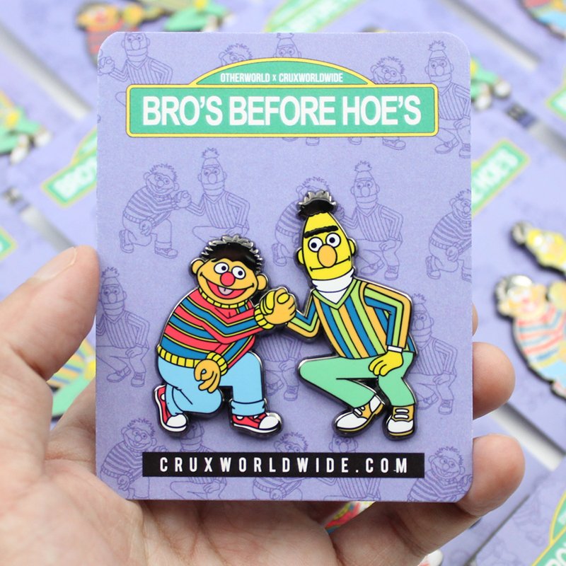 Bros Before Hoes Enamel Pin