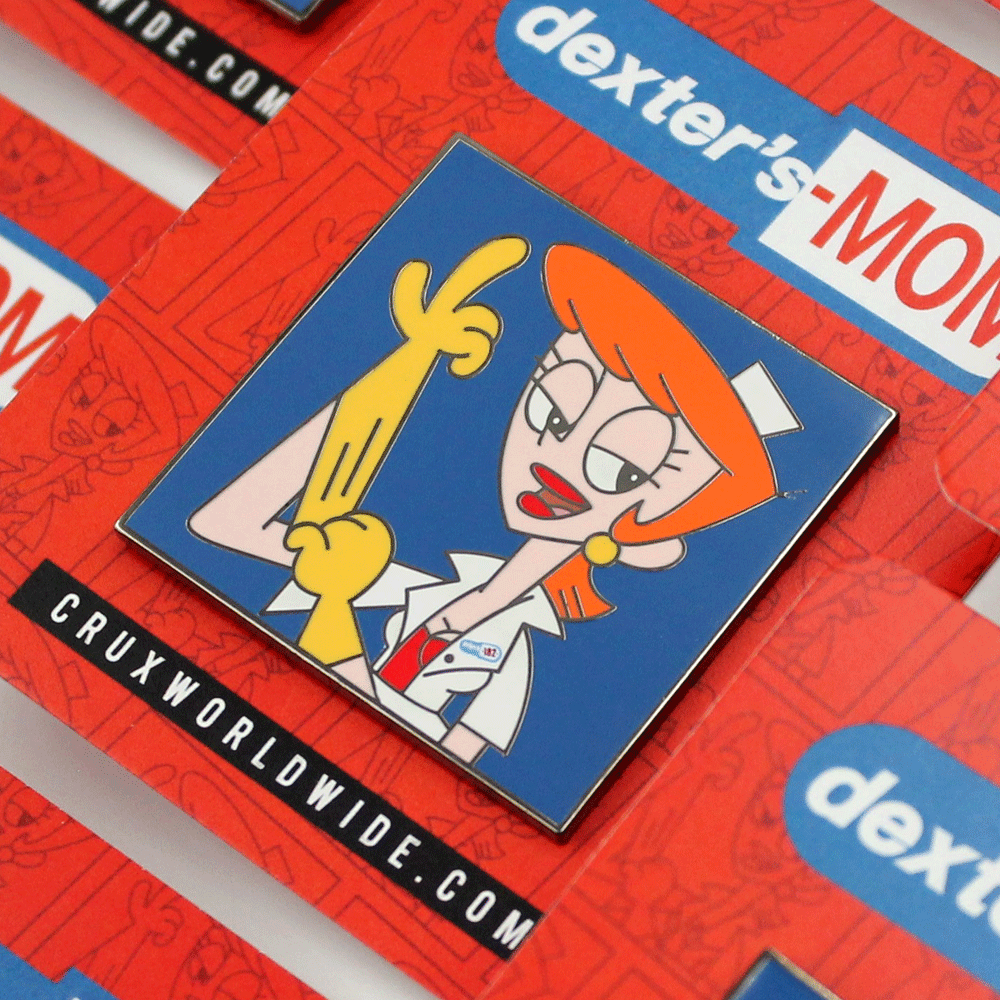 Dexters Mom Enamel PIn