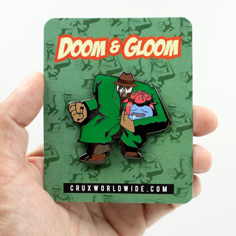 Doom and Gloom Enamel Pin