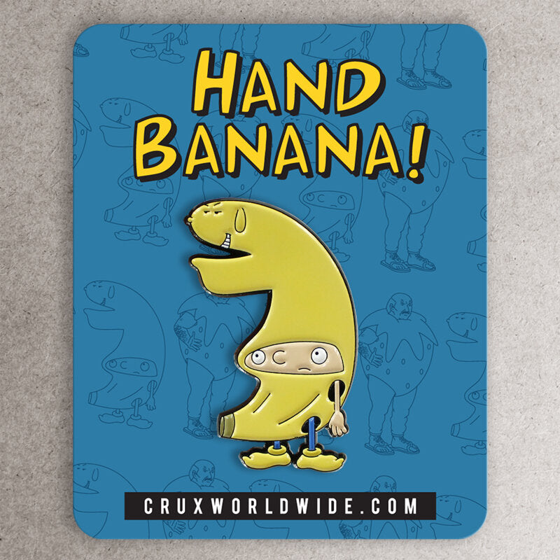 Hand Banana Enamel Pin