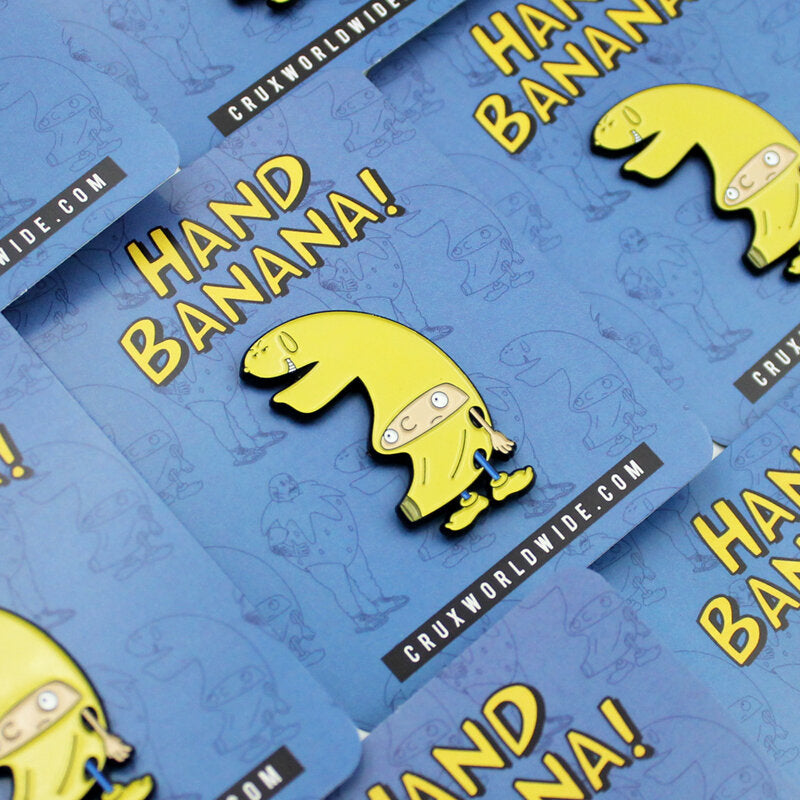 Hand Banana Enamel Pin