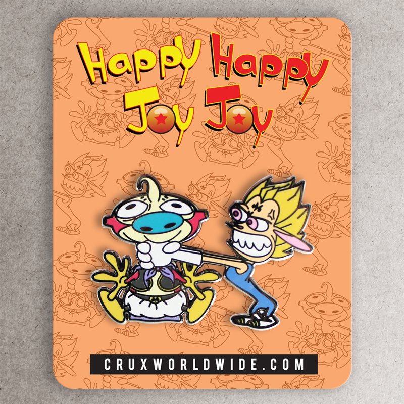 Happy Happy Joy Joy Enamel Pin