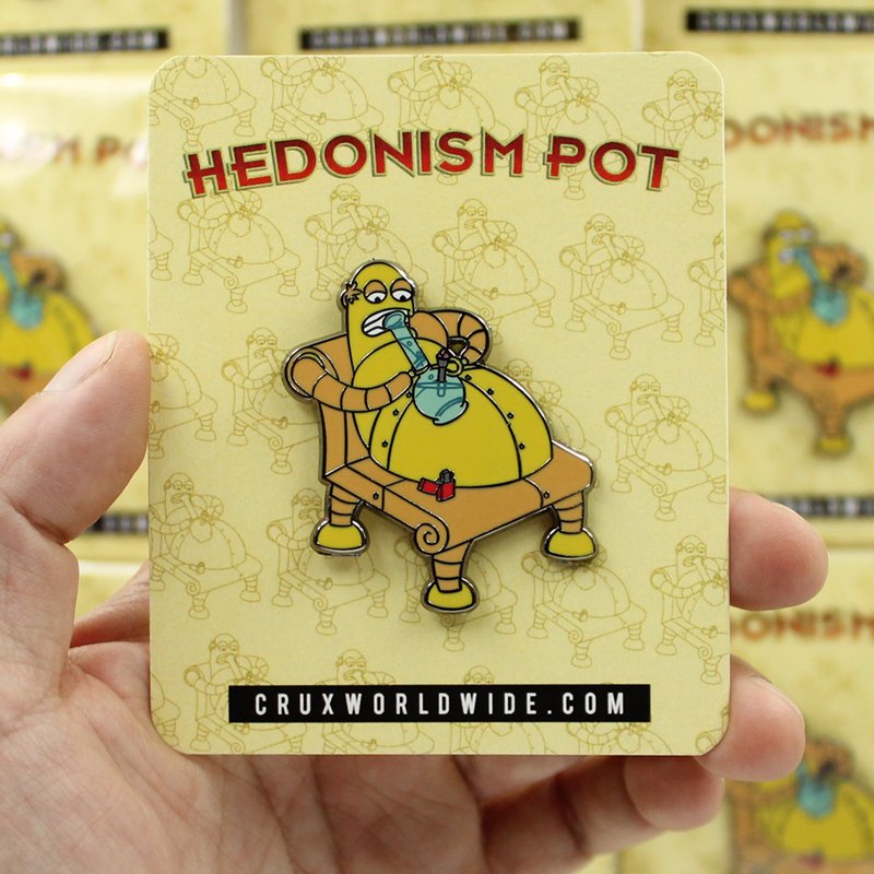 Hedonism Pot Enamel Pin