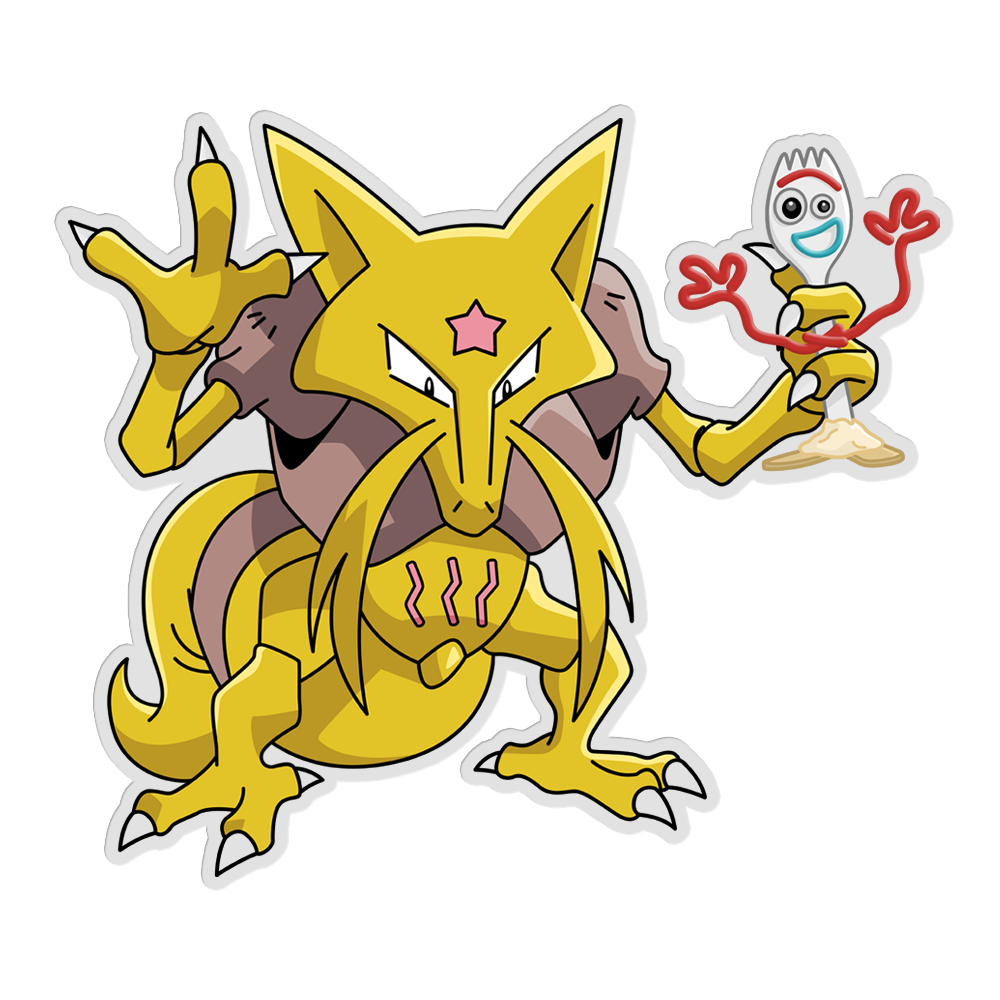 KADABRA FORKY STICKER