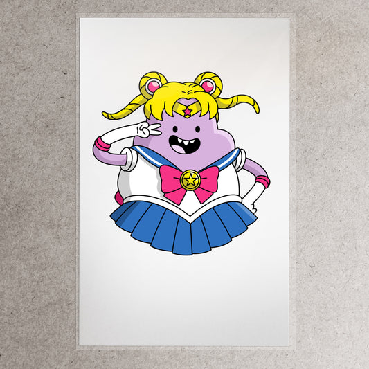 Lumpy Moon Princess Print