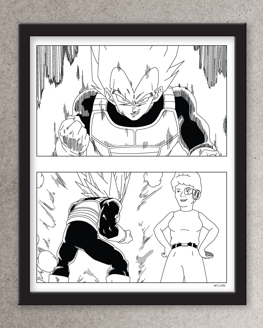 Peggy vs Vegeta Print