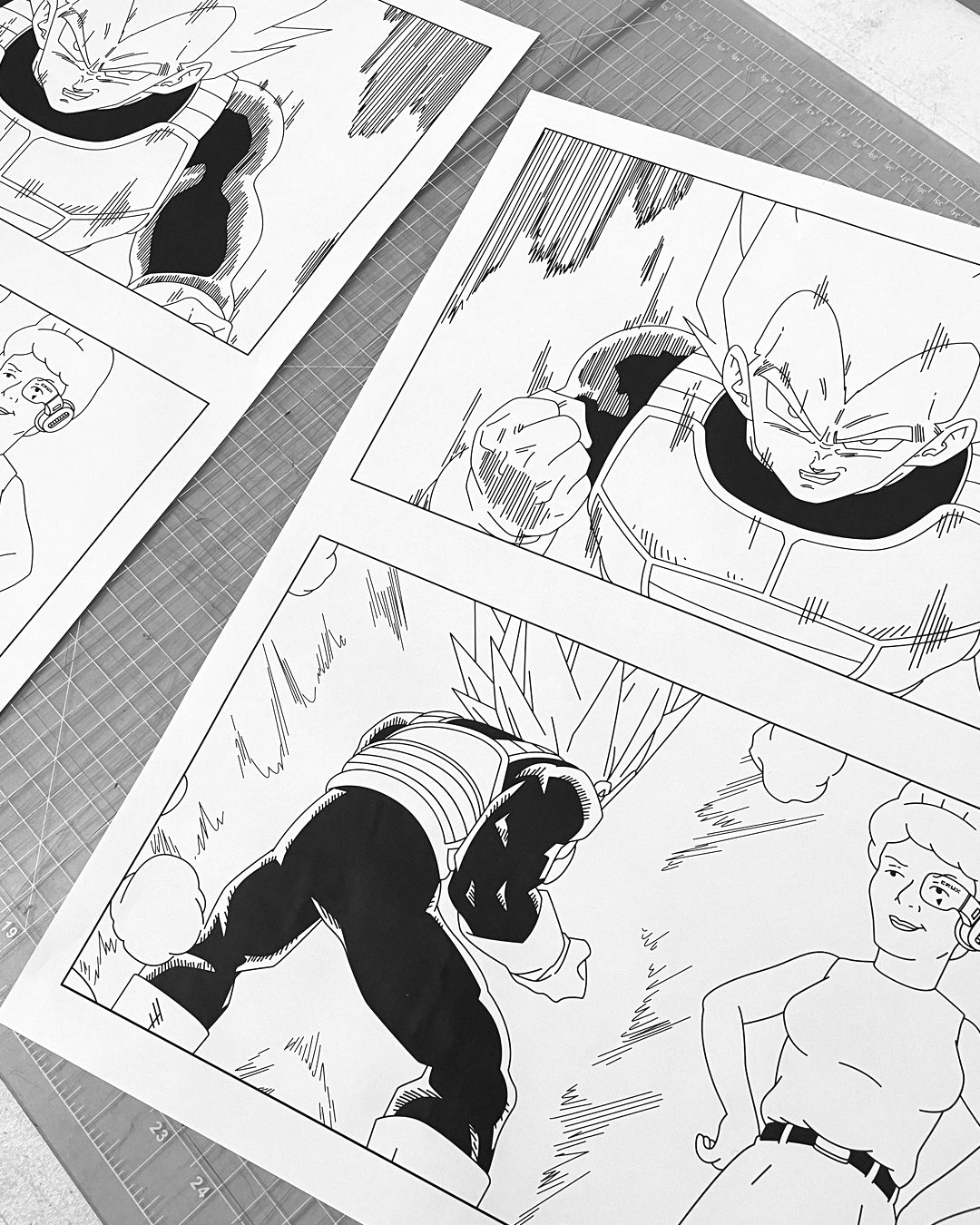 Peggy vs Vegeta Print