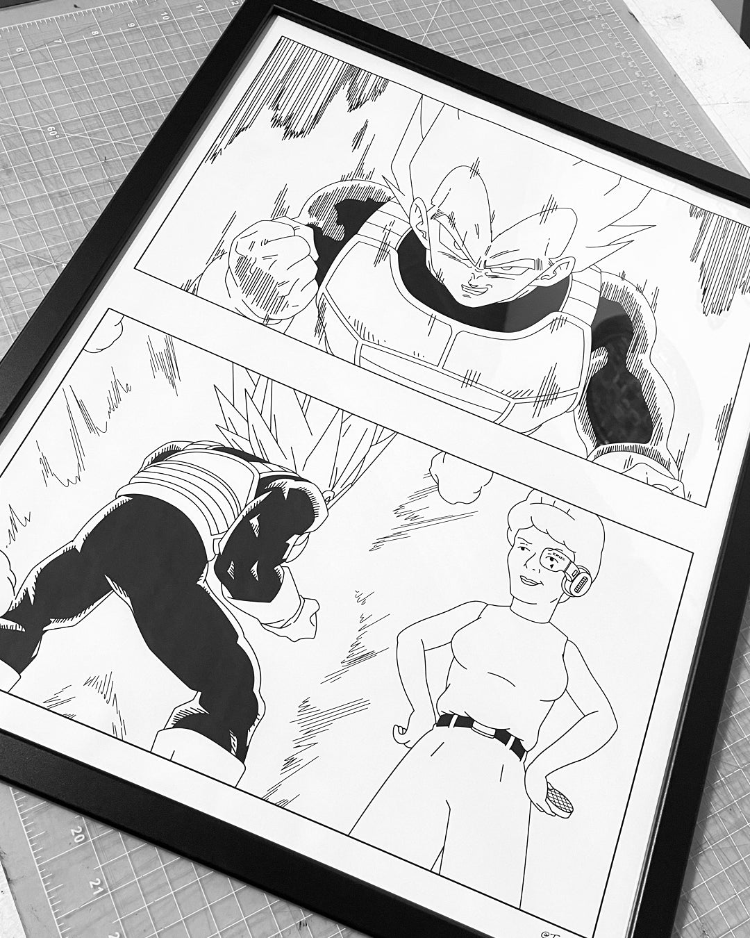 Peggy vs Vegeta Print