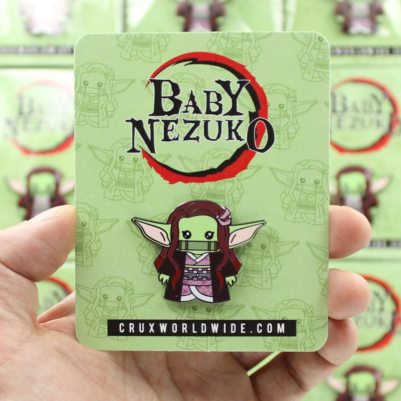 Baby Nezuko Enamel Pin