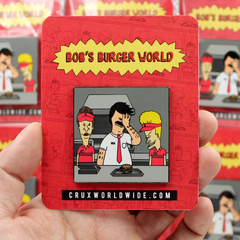 Bob's Burger World Enamel Pin