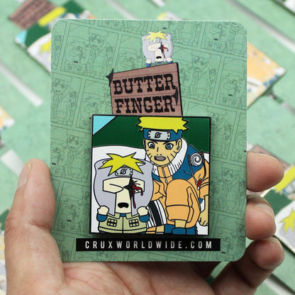 Butter Finger Enamel Pin