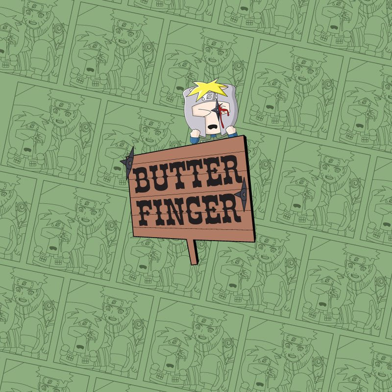 Butter Finger Enamel Pin