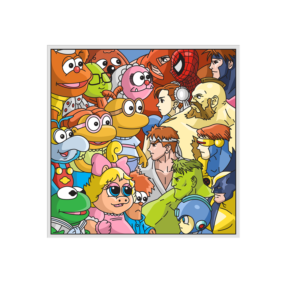 MARVEL VS MUPPET STICKER