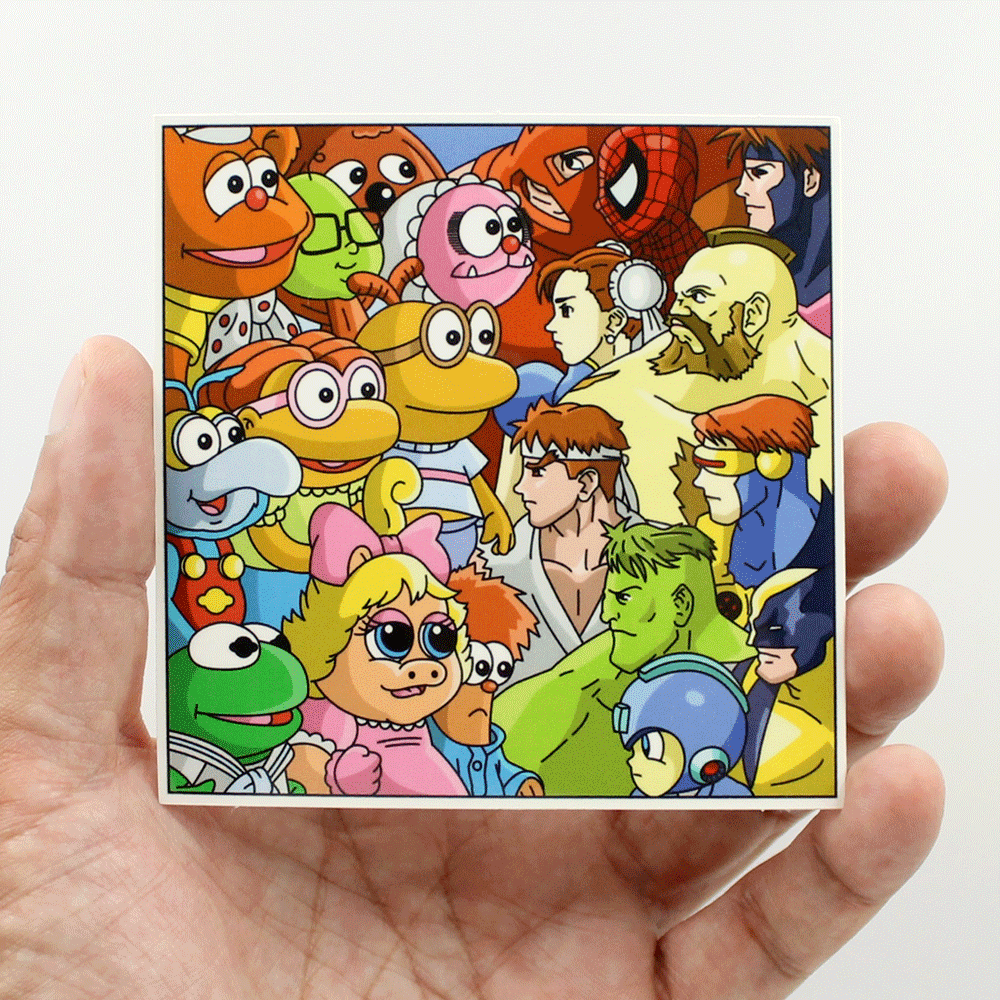 Marvel and Capcom vs Muppet Babies Sticker