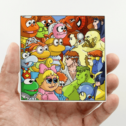 Marvel and Capcom vs Muppet Babies Sticker