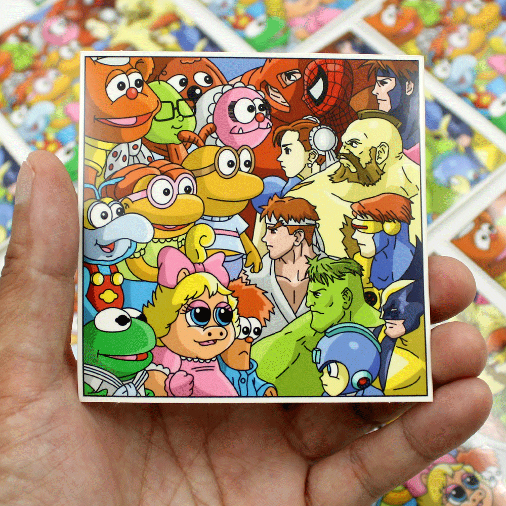 Marvel and Capcom vs Muppet Babies Sticker