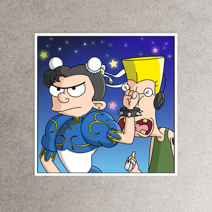 Chun-Li and Guile Sticker