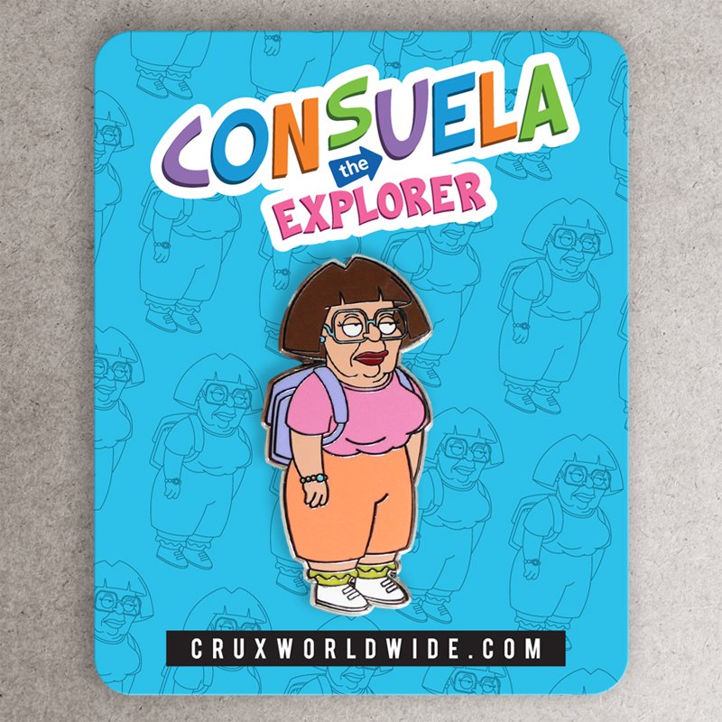 Consuela The Explorer Enamel Pin