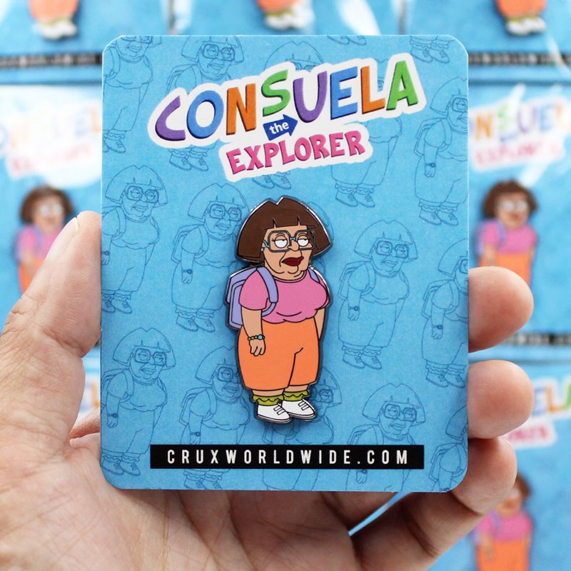 Consuela The Explorer Enamel Pin