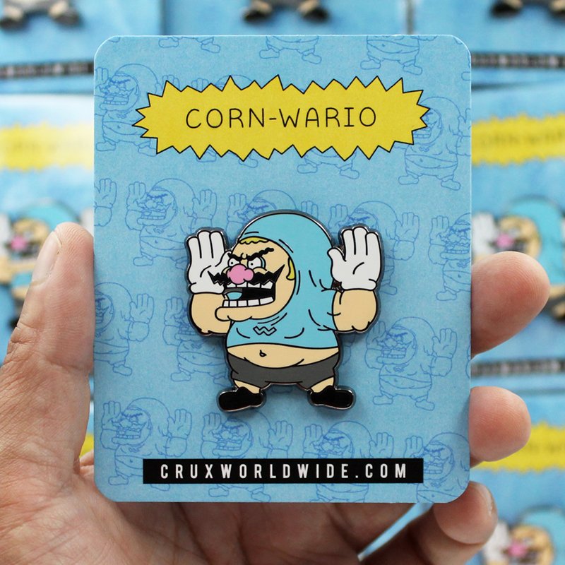 CornWario Enamel Pin