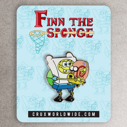 Finn The Sponge Enamel Pin