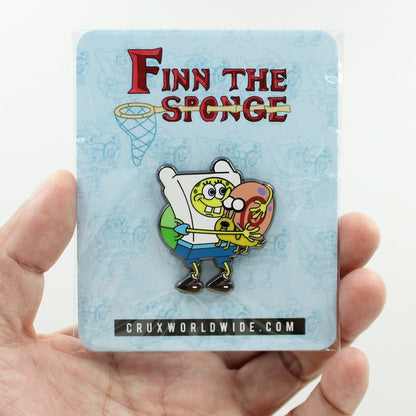 Finn The Sponge Enamel Pin