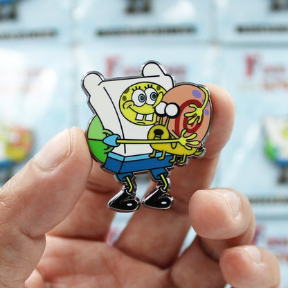 Finn The Sponge Enamel Pin