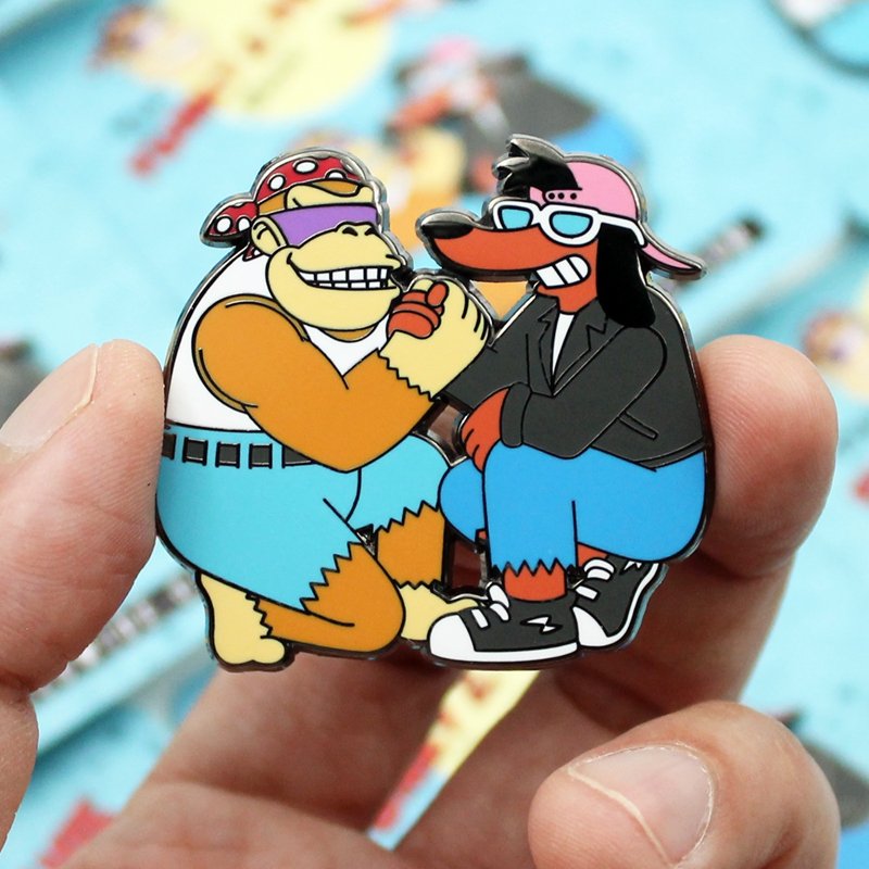 Funky Poochie Enamel Pin