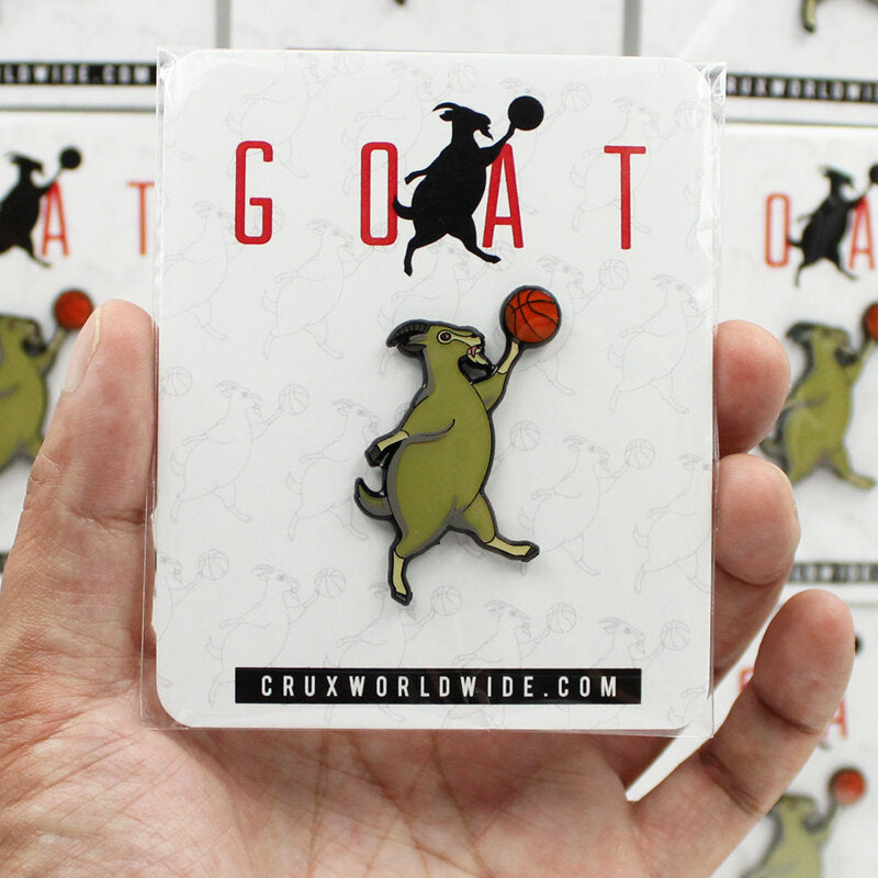 Gyat Pin Goat Enamel Pin - World's Best Mash-ups – CRUX WORLDWIDE