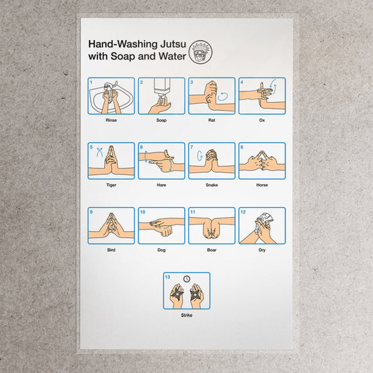 Hand Washing Jutsu Print