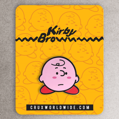 Kirby Brown Enamel Pin