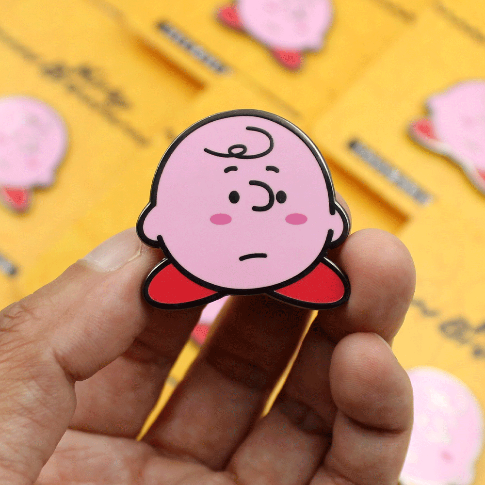 Kirby Brown Enamel Pin