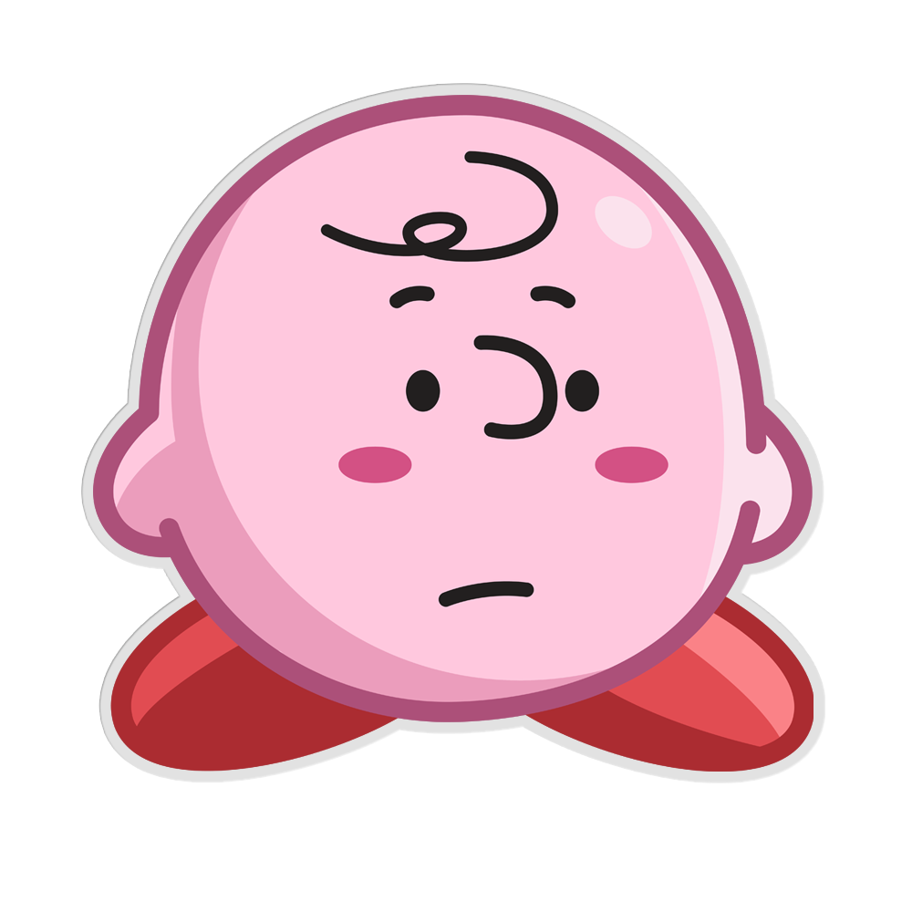 KIRBY BROWN STICKER