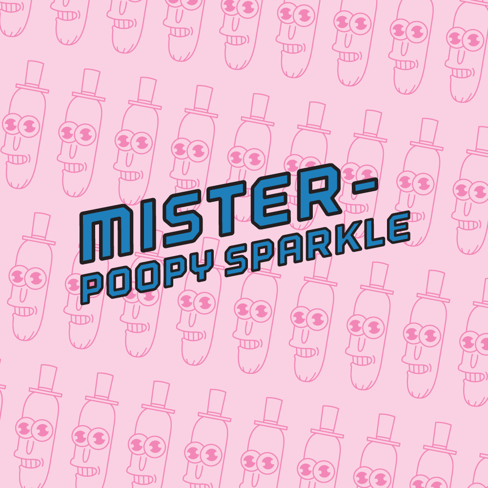 Mister Poopy Sparkle Enamel Pin