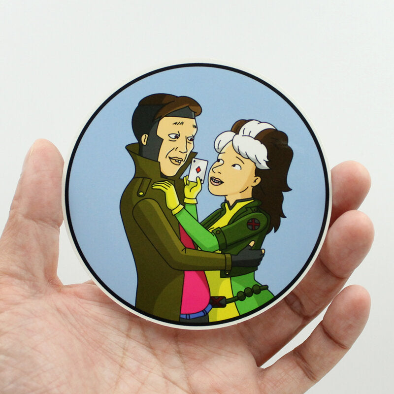 Mr and Mrs X Sticker