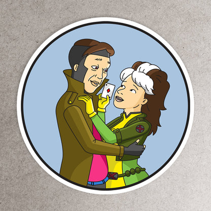 Mr and Mrs X Sticker