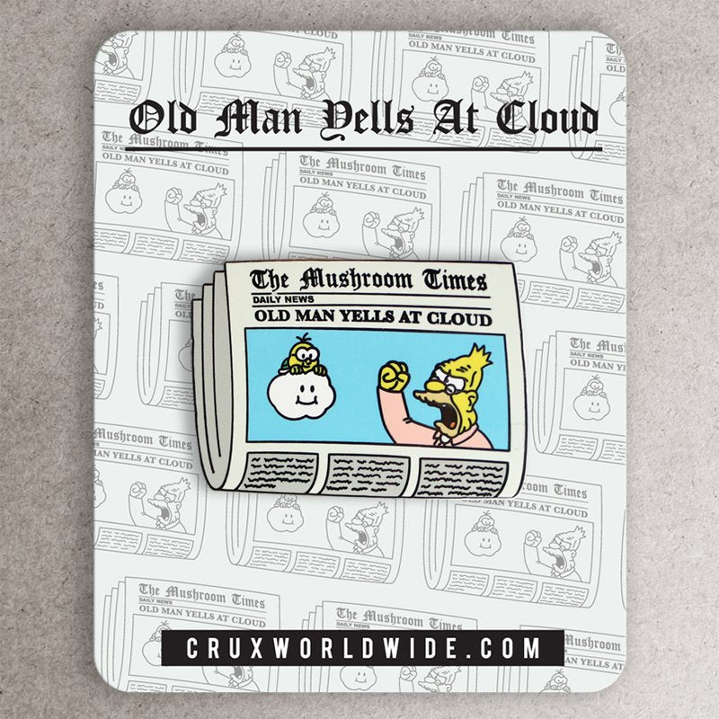 Old Man Yells At Cloud Enamel Pin