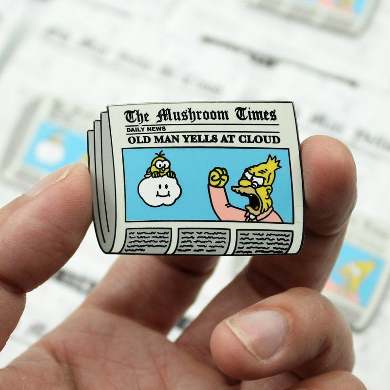 Old Man Yells At Cloud Enamel Pin