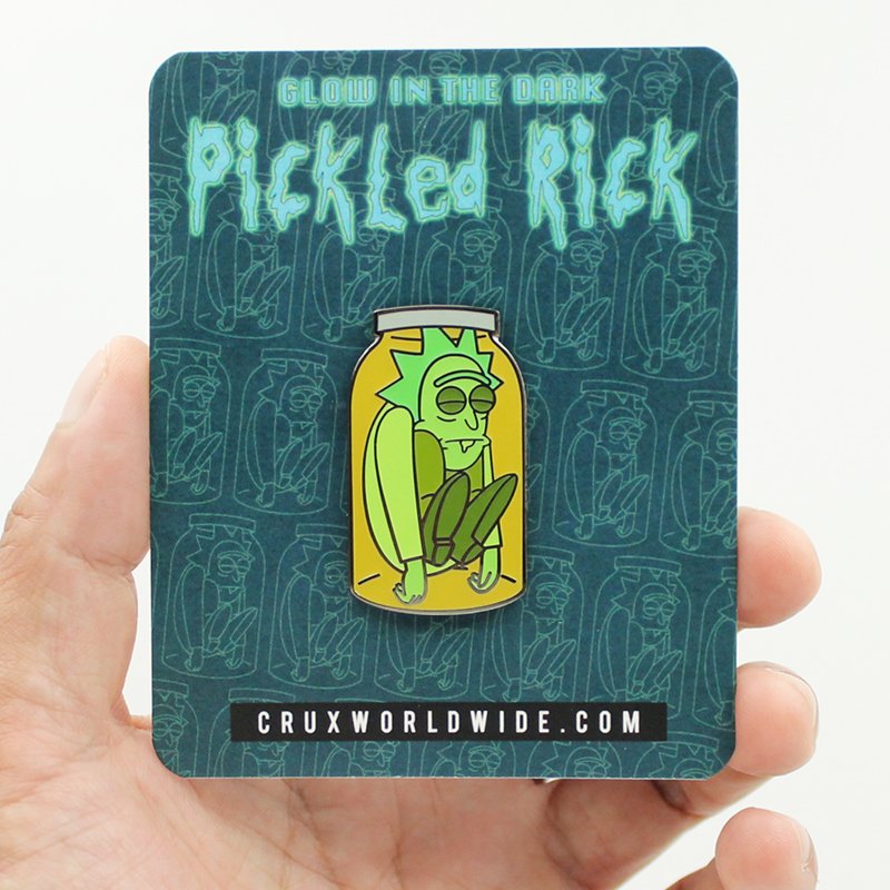 Pickled Rick Enamel Pin