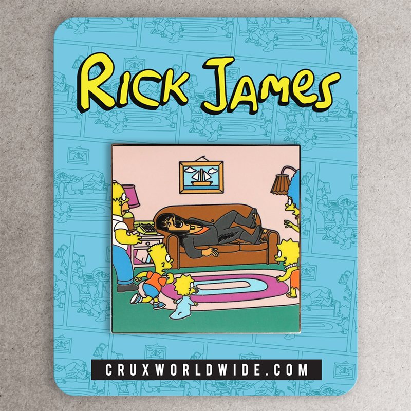 Rick James Enamel Pin