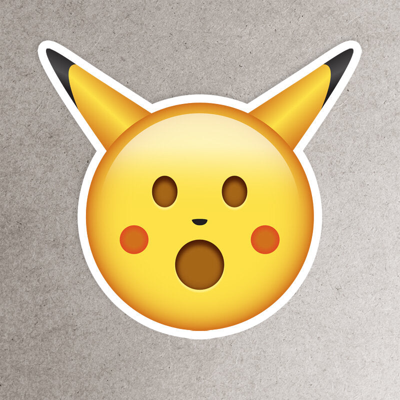 Shocked Emojichu Sticker