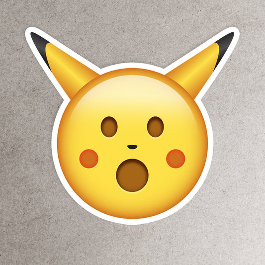 Shocked Emojichu Sticker