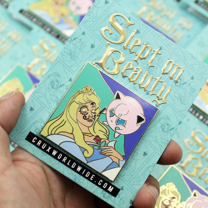 Slept On Beauty Enamel Pin