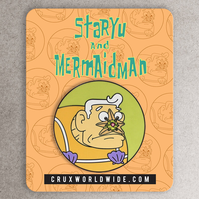 Staryu and Mermaidman Enamel Pin