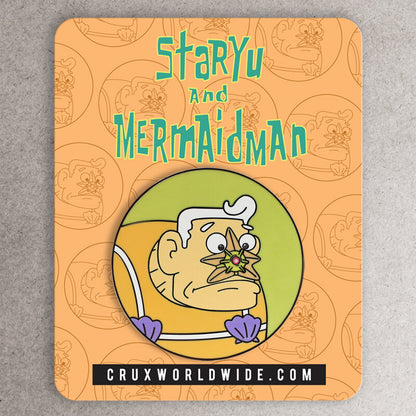 Staryu and Mermaidman Enamel Pin