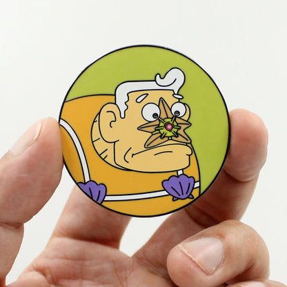 Staryu and Mermaidman Enamel Pin