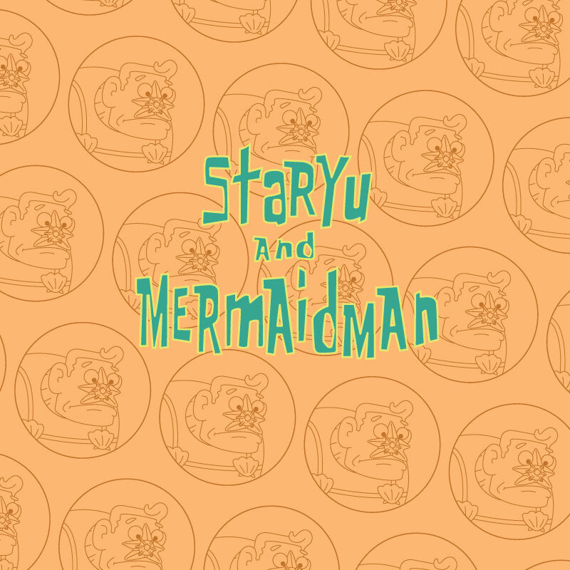 Staryu and Mermaidman Enamel Pin