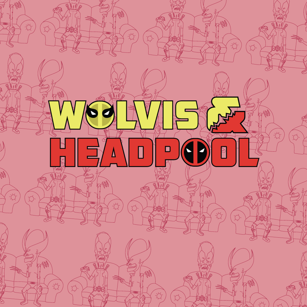 Wolvis and Headpool Enamel Pin