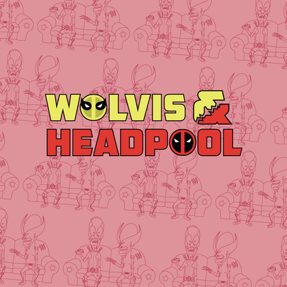 Wolvis and Headpool Enamel Pin